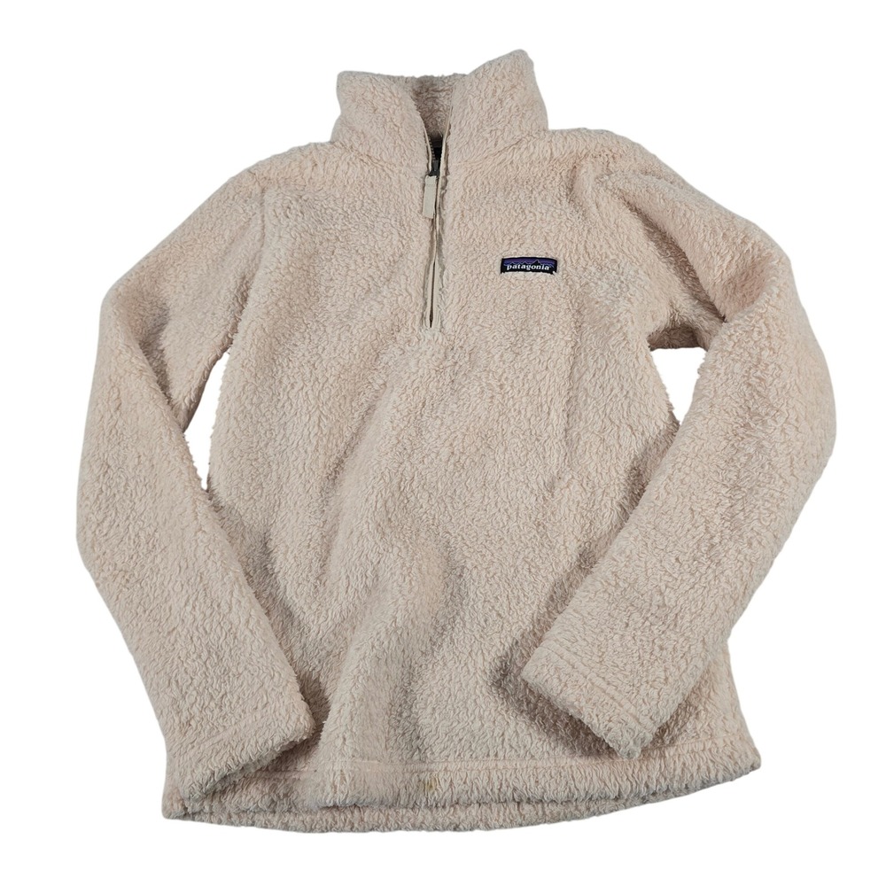 Patagonia Los Gatos 1/4 Zip Fleece Pullover Birch White Cream XS STY25235